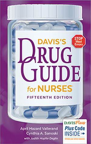 DAVIS'S DRUG GUIDE FOR NURSES 15E Vallerand TEST BANK