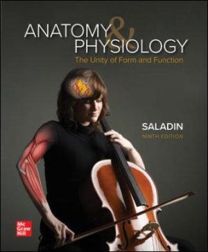 Anatomy and Physiology: The Unity of Form and Function 9E Saladin SOLUTION MANUAL