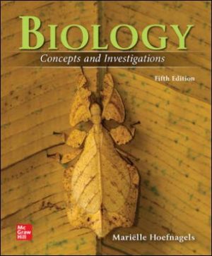 Biology Concepts and Investigations 5E Hoefnagels TEST BANK