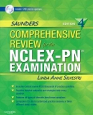 Saunders Comprehensive Review for the NCLEX-PN? Examination 4E Silvestri TEST BANK