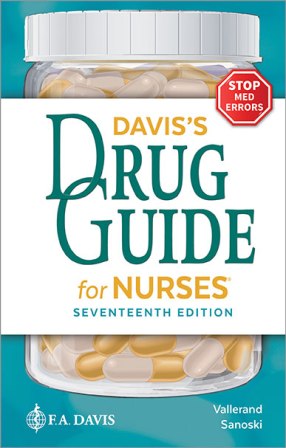 Davis's Drug Guide for Nurses 17E Vallerand TEST BANK