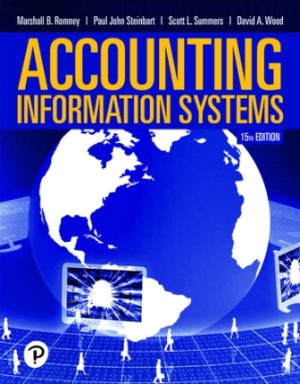 Accounting Information Systems 15E Romney TEST BANK