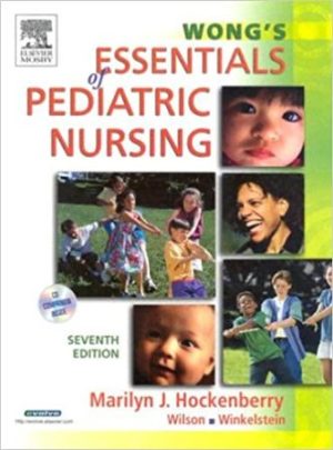 Wong's Essentials of Pediatric Nursing 7E Hockenberry TEST BANK