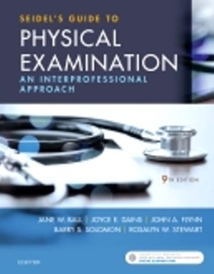 Seidel's Guide to Physical Examination 9E Ball TEST BANK