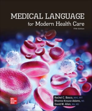 Medical Language for Modern Health Care 5E Basco SOLUTION MANUAL
