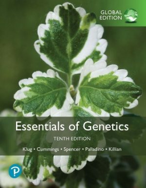Essentials of Genetics Global Edition 10E Klug TEST BANK