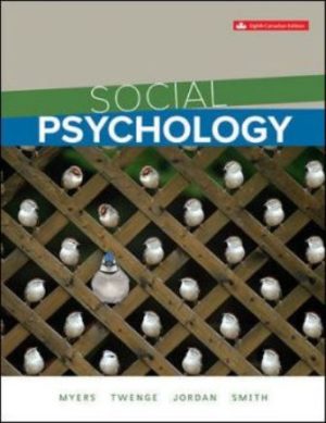 Social Psychology 8E Myers TEST BANK