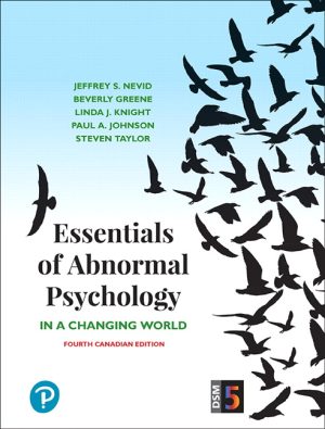 Essentials of Abnormal Psychology 4E Nevid SOLUTION MANUAL