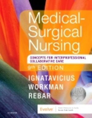 Medical-Surgical Nursing 9E Ignatavicius TEST BANK