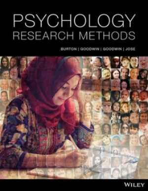 Psychology Research Methods 1E Burton TEST BANK