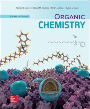 Organic Chemistry 11E Carey TEST BANK