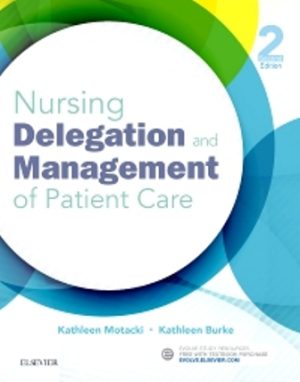 Nursing Delegation and Management of Patient Care 2E Motacki TEST BANK