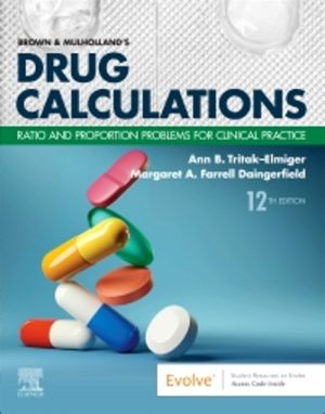 Drug Calculations 12E Tritak-Elmiger TEST BANK