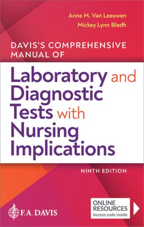 Davis's Comprehensive Manual of Laboratory and Diagnostic Tests With Nursing Implications 9E Van Leeuwen TEST BANK