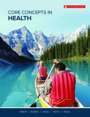 Core Concepts in Health 4E Irwin TEST BANK